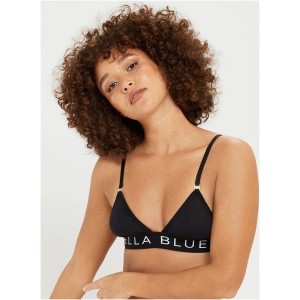 Lulu Eco Bamboo Non Wired Bra Black/White - Black / L