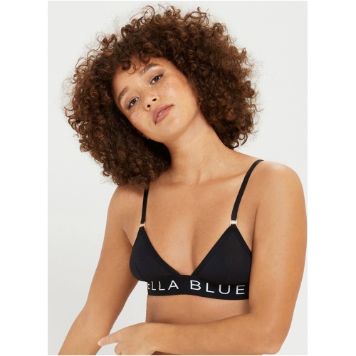 Lulu Eco Bamboo Non Wired Bra Black/White - Black / L