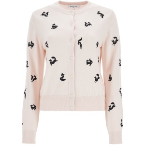 MAISON KITSUNE fancy fox cardigan