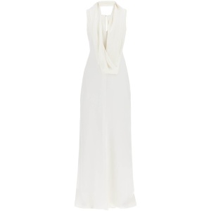 MAX MARA maxi silk crãªpe de chine dress