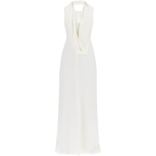 MAX MARA maxi silk crãªpe de chine dress