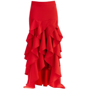 MOSCHINO asymmetric skirt with ruffles