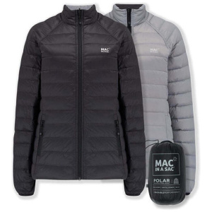 Mac In A Sac Adults Ladies Polar Reversible Down Jacket - Black/grey - Au10 | Buy Online With Afterpay & Zip