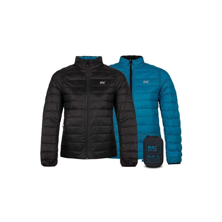 Mac In A Sac Adults Ladies Polar Reversible Down Jacket - Black/teal - Au12 | Buy Online With Afterpay & Zip