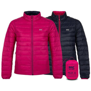 Mac In A Sac Adults Ladies Polar Reversible Down Jacket - Fuchsia/navy - Au12 | Buy Online With Afterpay & Zip