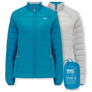 Mac In A Sac Adults Ladies Polar Reversible Down Jacket - Petrol/grey - Au10 | Buy Online With Afterpay & Zip