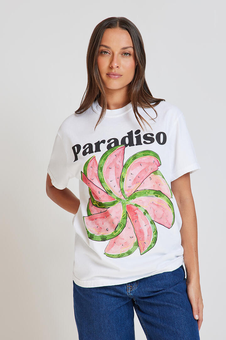 Maku The Label Watermelon Tee White