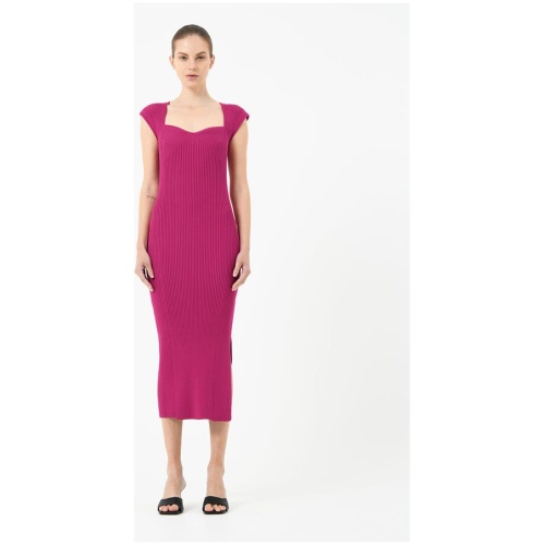 Mara Heart Neck Knit Dress