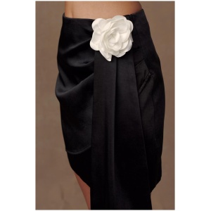 Margot Rose Mini Skirt - Black