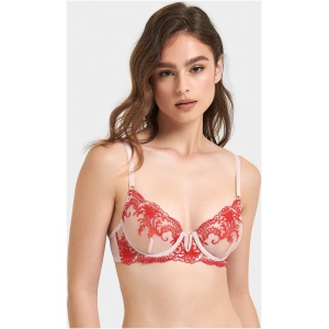 Marseille Bra Red/Pale PInk - Red / 8A