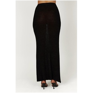 Mary Knit Maxi Skirt - Black