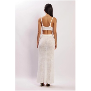 Mary Knit Maxi Skirt - White