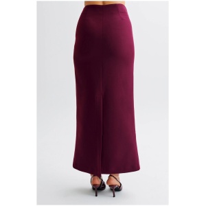 Micah Suiting Maxi Skirt - Plum