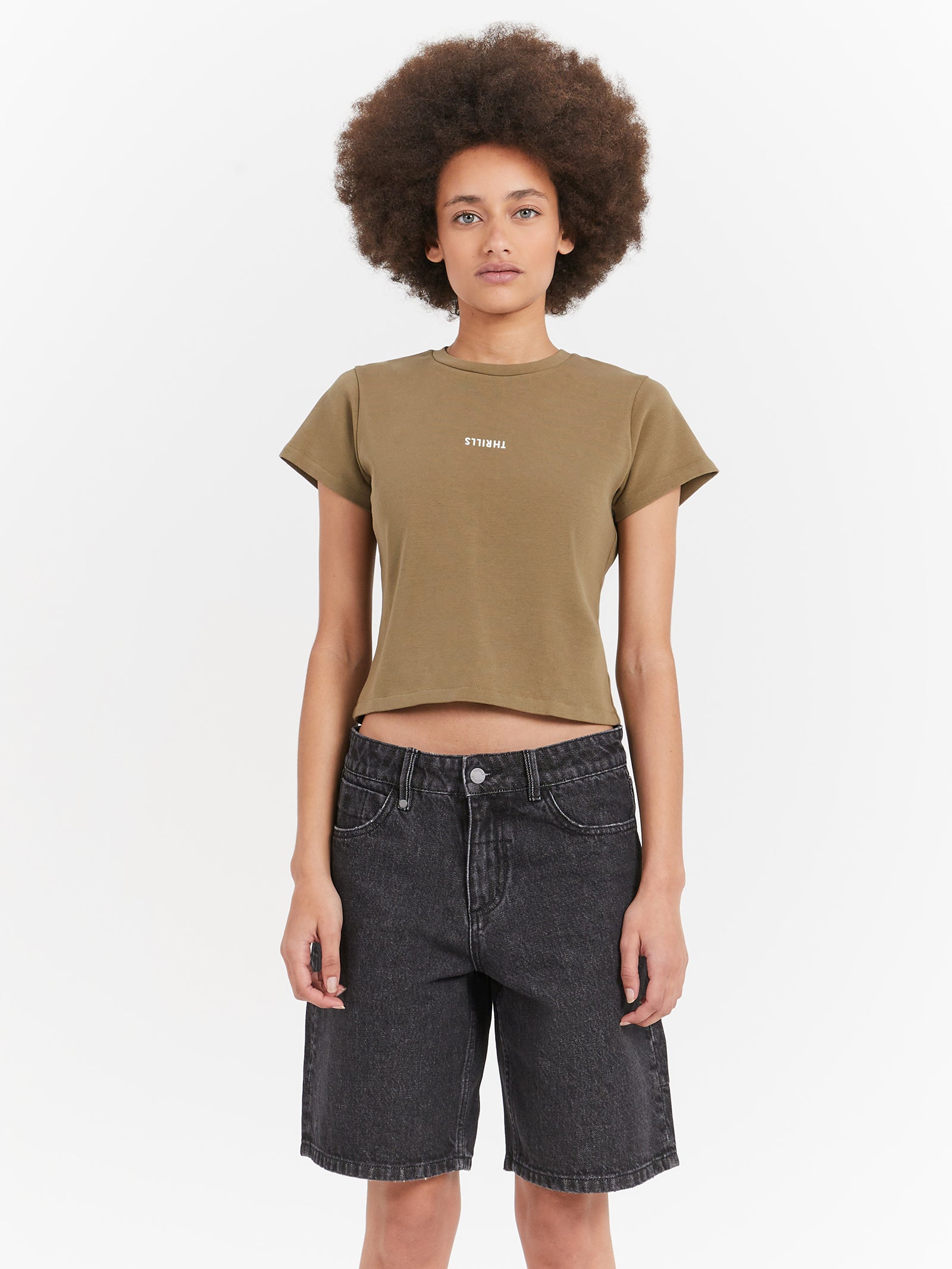 Minimal Thrills Mini T-Shirt in Aloe