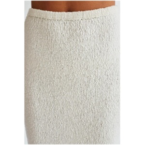 Moira Boucle Maxi Skirt - White