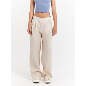 Monica Mid Rise Pants in Cream