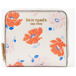 Morgan Dotty Floral Embossed Small Compact Wallet