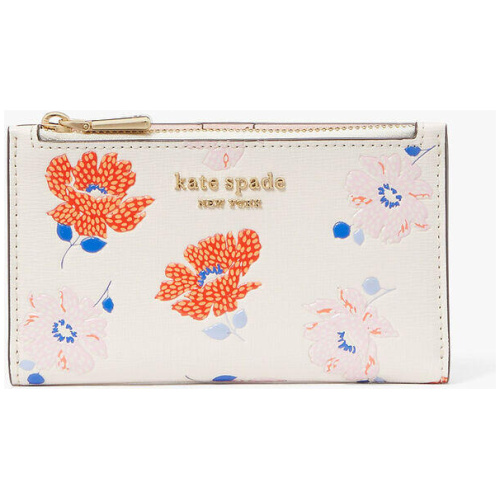 Morgan Dotty Floral Embossed Small Slim Bifold Wallet