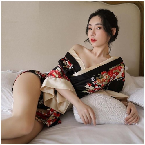 My Outfitssss Japanese sexy cardigan print kimono set 1 pc