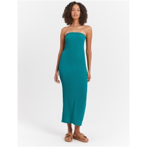 Naia Tube Midi Dress in Sea Green