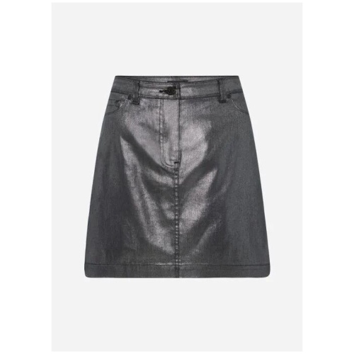 Natasha Foil Denim Skirt