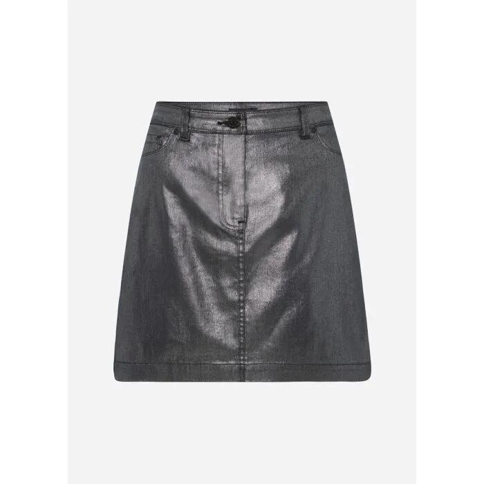 Natasha Foil Denim Skirt