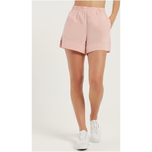 Naya Washed Cotton Shorts in Guava