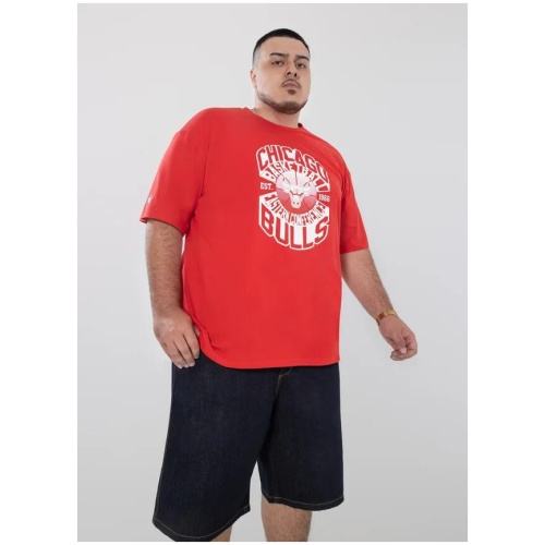 Nba Essentials Chicago Bulls Moreland Vintage Tee Big & Tall in Red