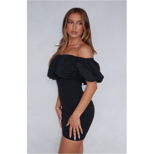 Need A Rush Mini Dress Black