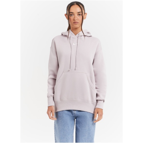 Nike Sportswear Phoenix Fleece Oversized Pullover Hoodie in Platinum Violet & Sail