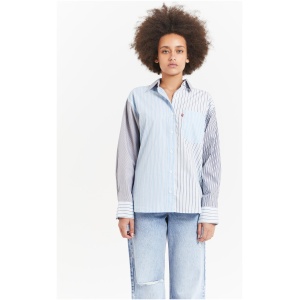 Nola Oversized Shirt in Lorelai Stripe Omphalodes