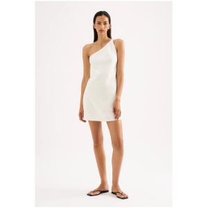 Nude Lucy Avery Linen Mini Dress White