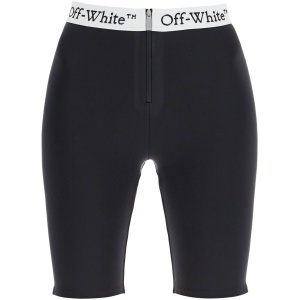 OFF-WHITE lycra logo band shorts