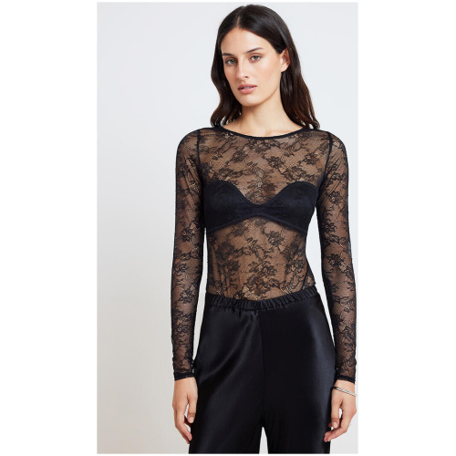 Ode Harlow Lace Bodysuit Onyx