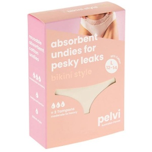 Pelvi Leakproof Underwear Bikini Beige L