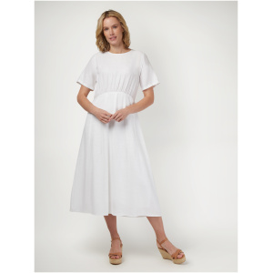 Portia Midi Dress White