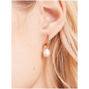 Precious Delights Huggie Drop Earrings