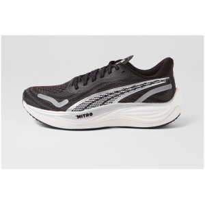 Puma 377749 Velocity Nitro3 Pm Black Silver White Mesh Black Silver White Sneakers Womens Shoes Active Active Sneakers