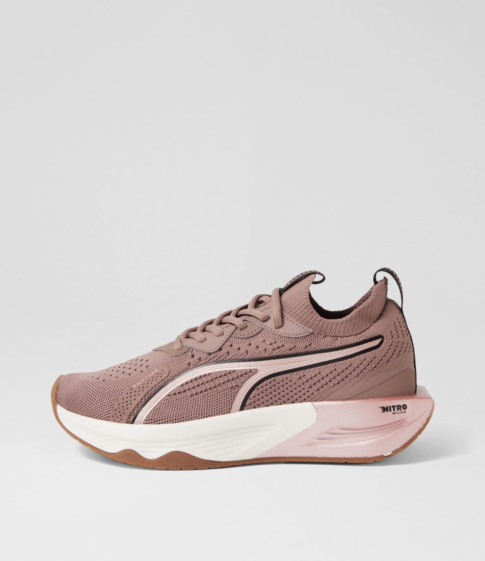 Puma 377892 Pwr Xx Nitro Pm Dark Clove Black Rose Gold Mesh Dark Clove Black Rose Gold Sneakers Womens Shoes Active Active Sneakers