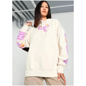 Puma Arc-hitect Sparkle Hoodie - Womens in Beige