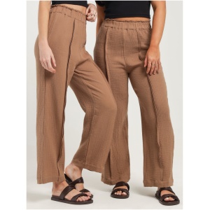 Quinn Seam Front Pants in Latte Brown