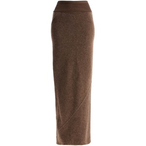 RICK OWENS "long lodenette skirt