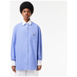 Regular Fit Contrast Collar Poplin Shirt