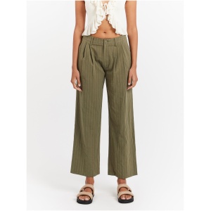 Rio Low Rise Pants in Khaki Stripe