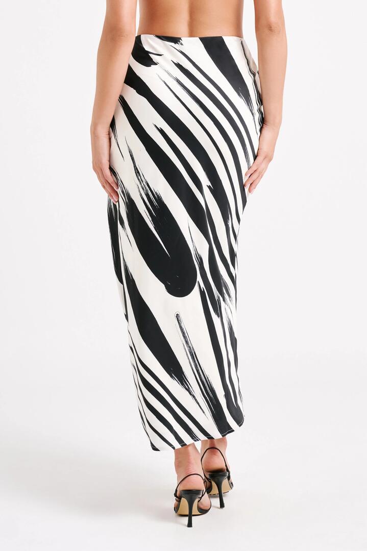 Rita Printed Maxi Skirt - Abstract Print