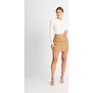 Rival Mini Skirt Camel SHEIKE