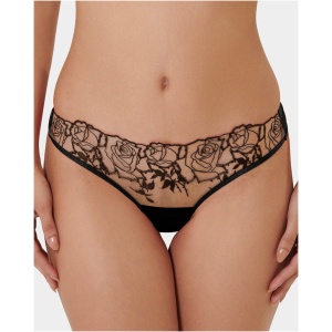 Rosalie Brief Black/Sheer - Black / 10