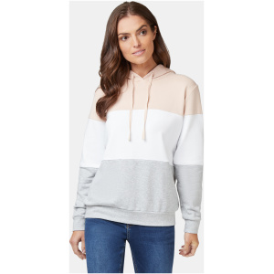 Rylee Hooded Sweat Neutral Colour Block