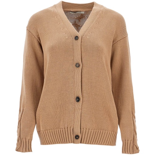 'S MAX MARA cotton knit cardigan sweater