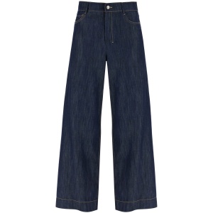 'S MAX MARA cropped chambray pants in